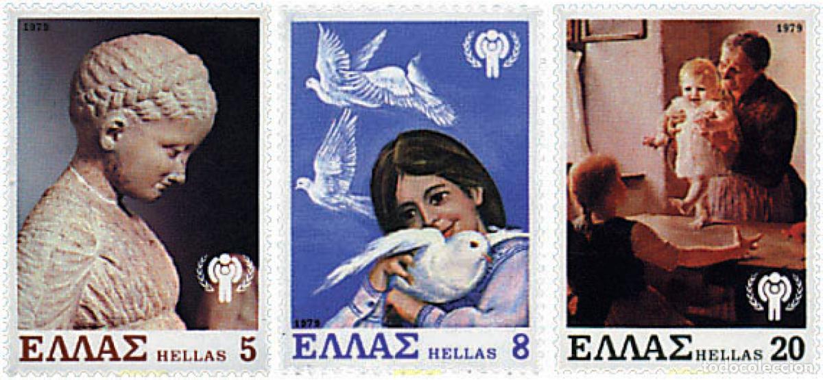 Sellos: 66013 MNH GRECIA 1979 A&Ntilde;O INTERNACIONAL DEL NI&Ntilde;O