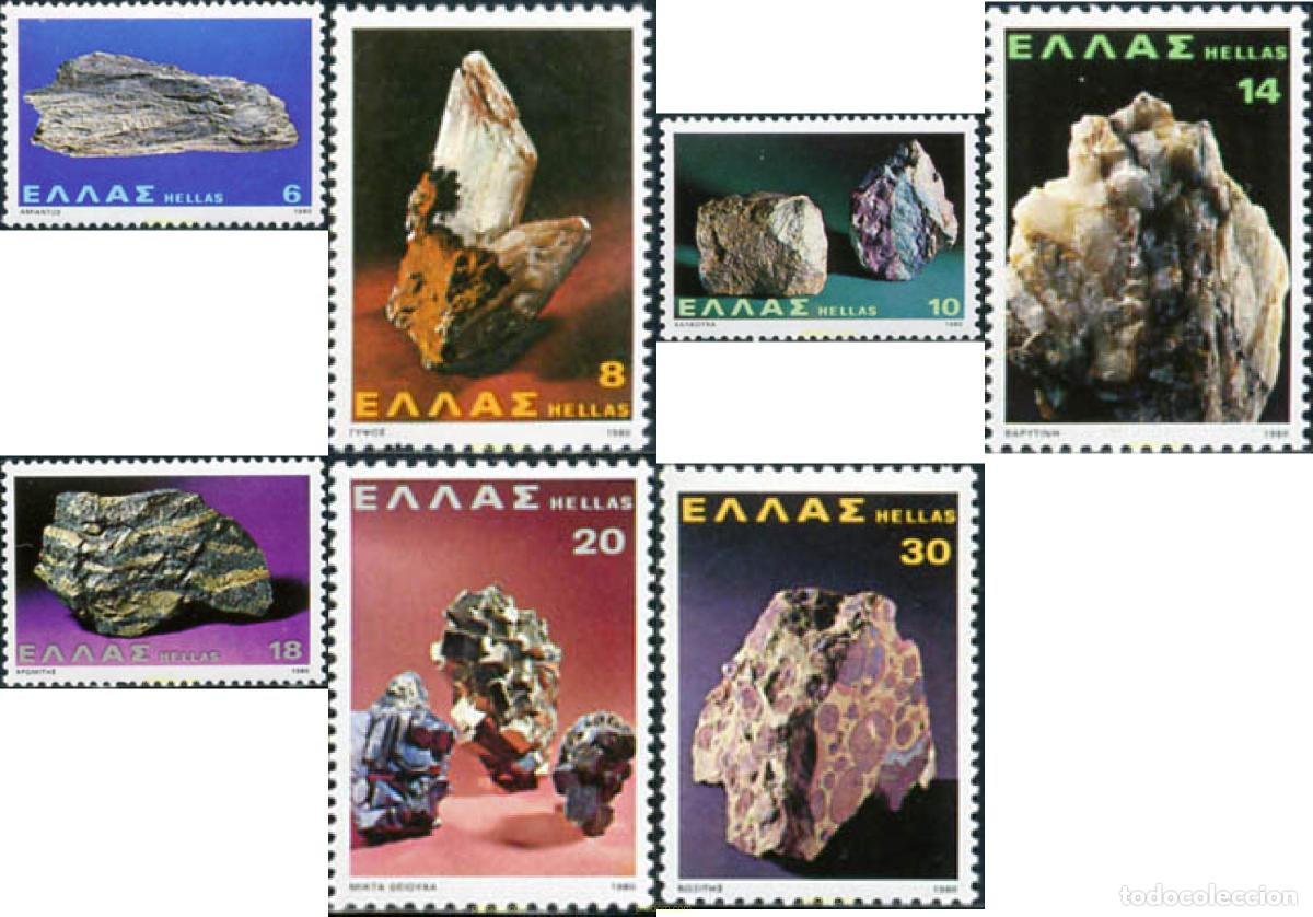 Sellos: 147277 MNH GRECIA 1980 MINERALES