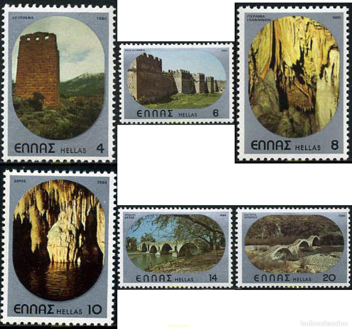 Sellos: 147214 MNH GRECIA 1980 SITIOS CARACTERISTICOS