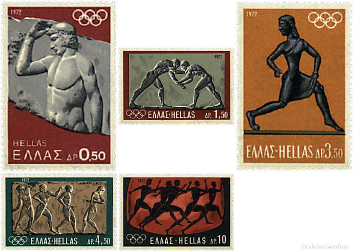 Francobolli: 66005 MNH GRECIA 1972 20 JUEGOS OLIMPICOS VERANO MUNICH 1972
