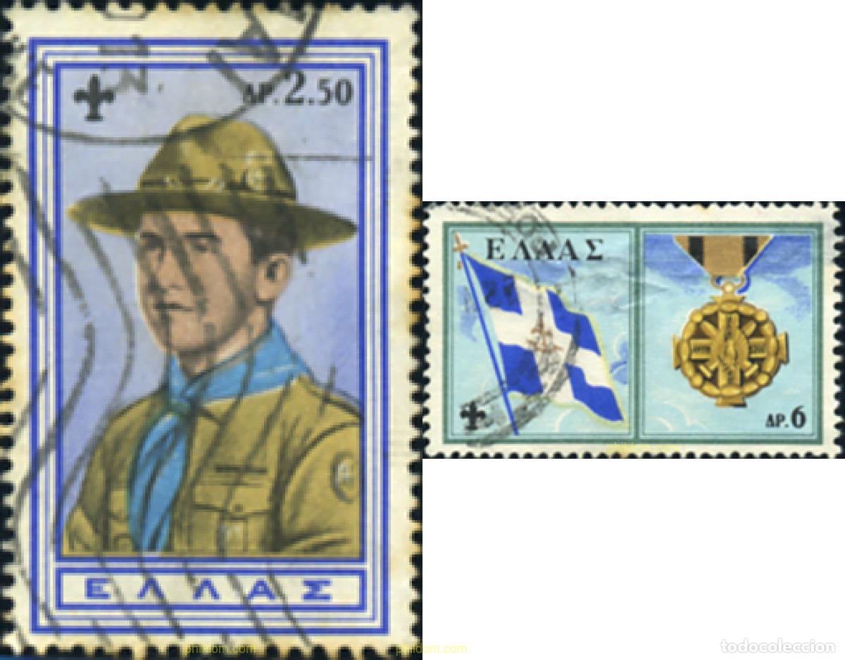 Sellos: 356179 USED GRECIA 1960 50 ANIVERSARIO DEL ESCULTISMO NACIONAL