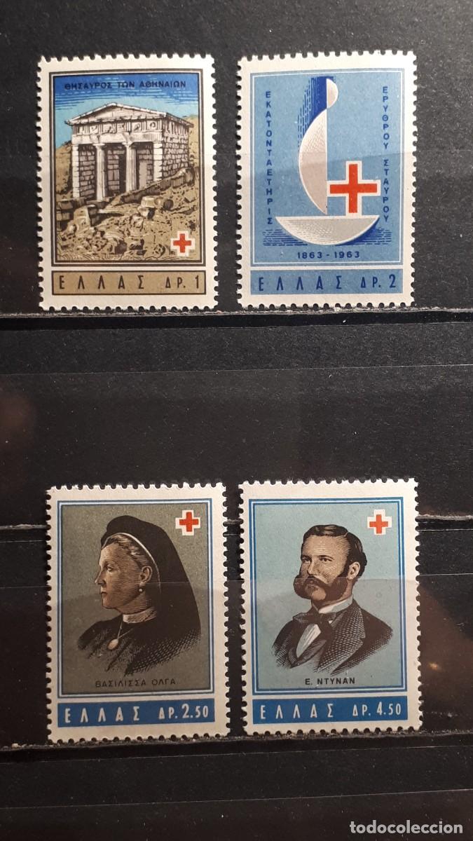 Sellos: GRECIA. A&Ntilde;O 1963. **. YVERT 801/4