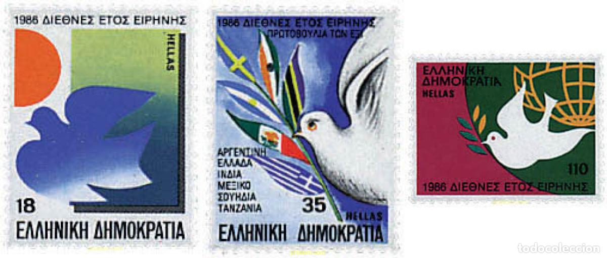 Sellos: 66028 MNH GRECIA 1986 PALOMAS