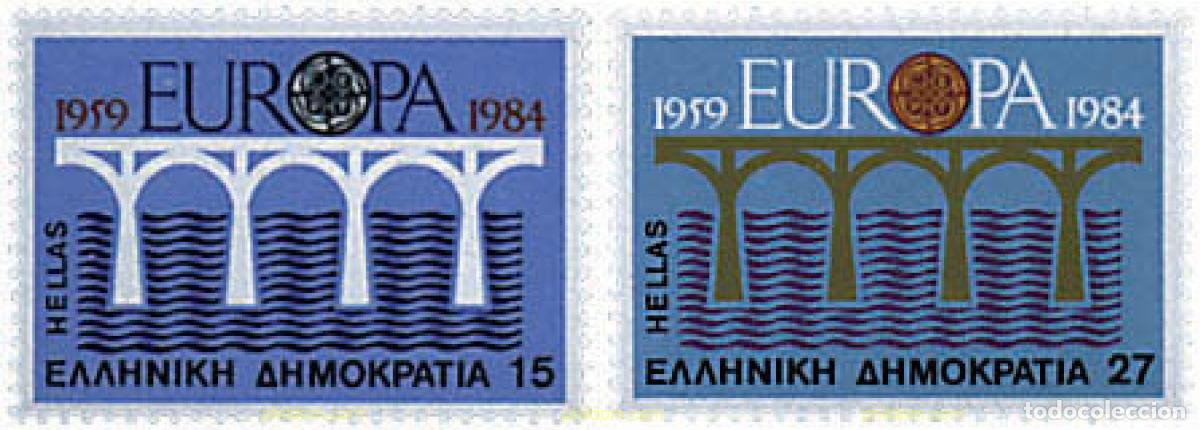 Sellos: 62565 MNH GRECIA 1984 EUROPA CEPT. 25 ANIVERSARIO DE LA CEPT