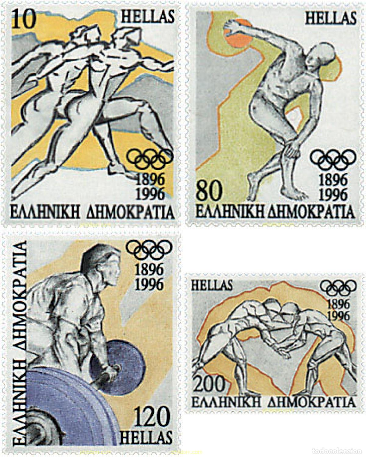 Sellos: 66085 MNH GRECIA 1996 CENTENARIO DE LOS JUEGOS OLIMPICOS