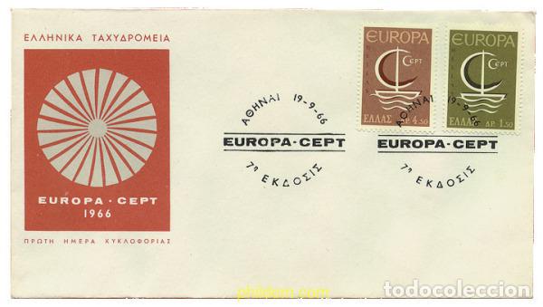 Selos: 23563 MNH GRECIA 1966 EUROPA CEPT. NAVIO EUROPA