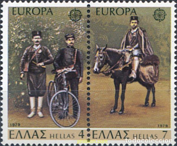 Sellos: 320048 MNH GRECIA 1979 EUROPA CEPT. COMUNICACIONES