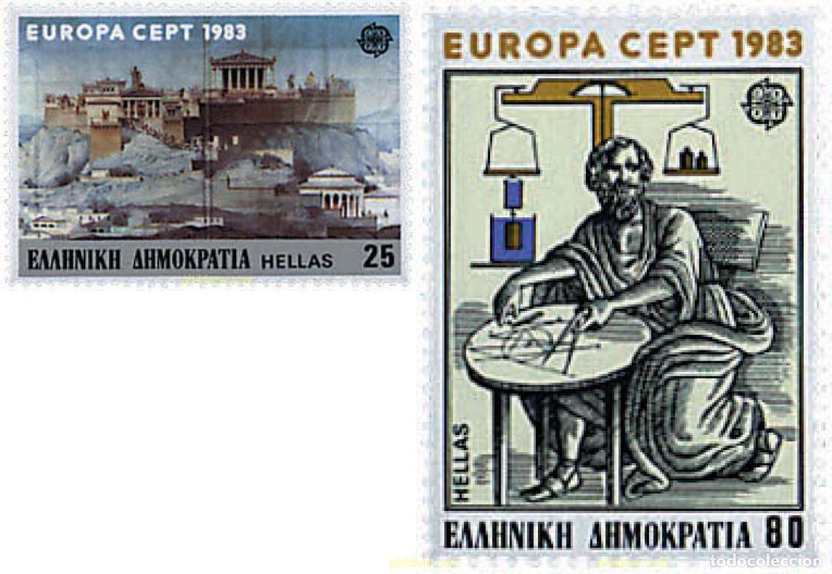 Stamps: 62518 MNH GRECIA 1983 EUROPA CEPT. GRANDES OBRAS DE LA HUMANIDAD