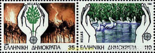 Sellos: 25797 MNH GRECIA 1986 EUROPA CEPT. PATRIMONIO ARTISTICO Y NATURAL