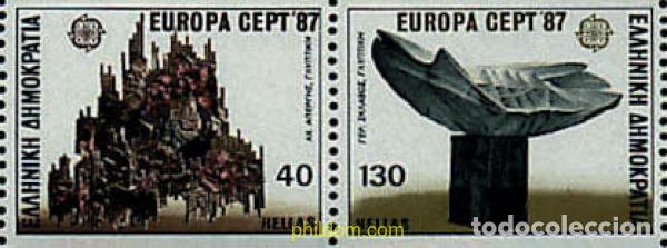 Francobolli: 212757 MNH GRECIA 1987 EUROPA CEPT. ARQUITECTURA MODERNA