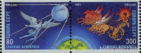 Sellos: 25801 MNH GRECIA 1991 EUROPA CEPT. TELECOMUNICACIONES