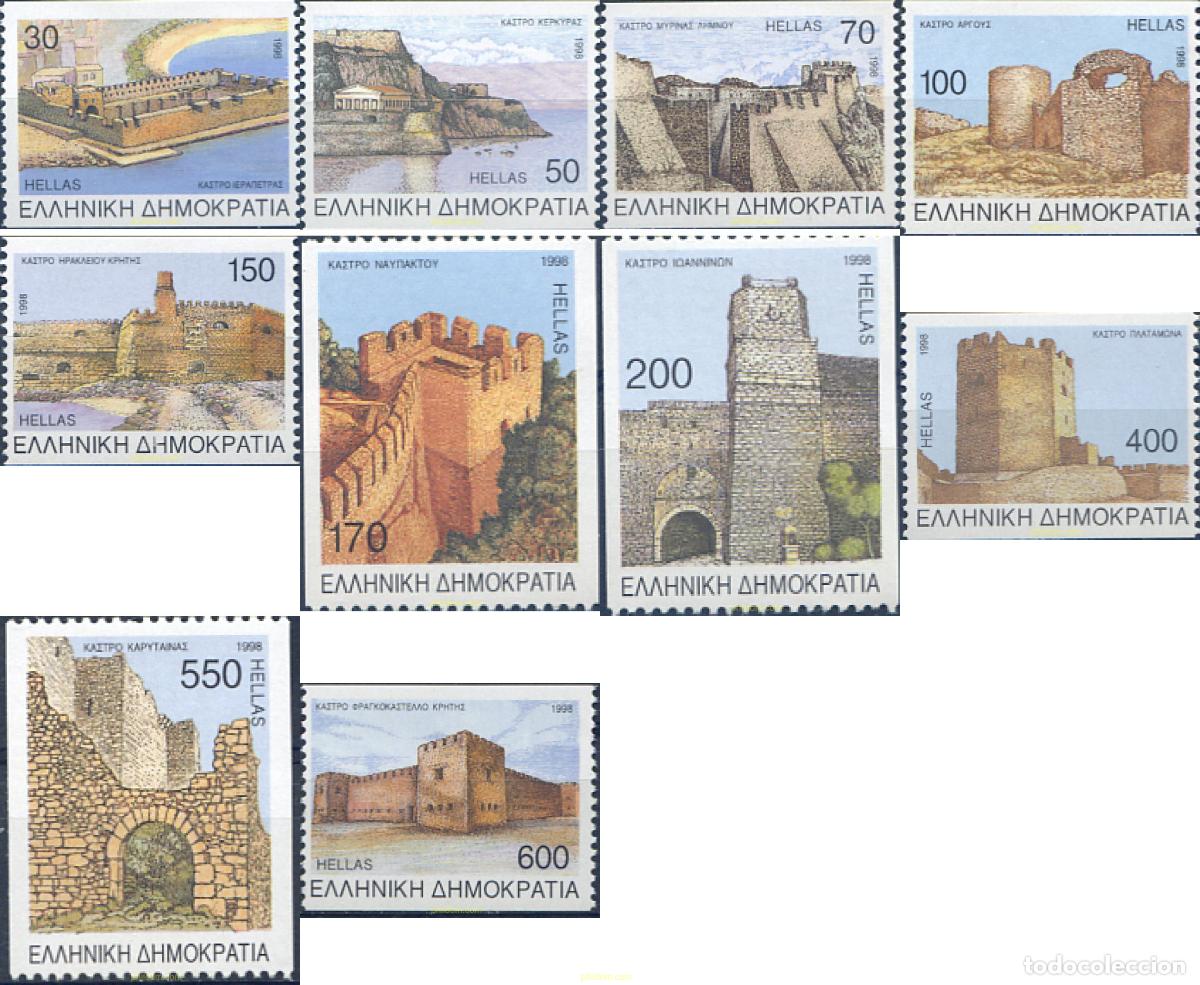 Briefmarken: 320070 MNH GRECIA 1998 SERIE BASICA. CASTILLOS DE GRECIA