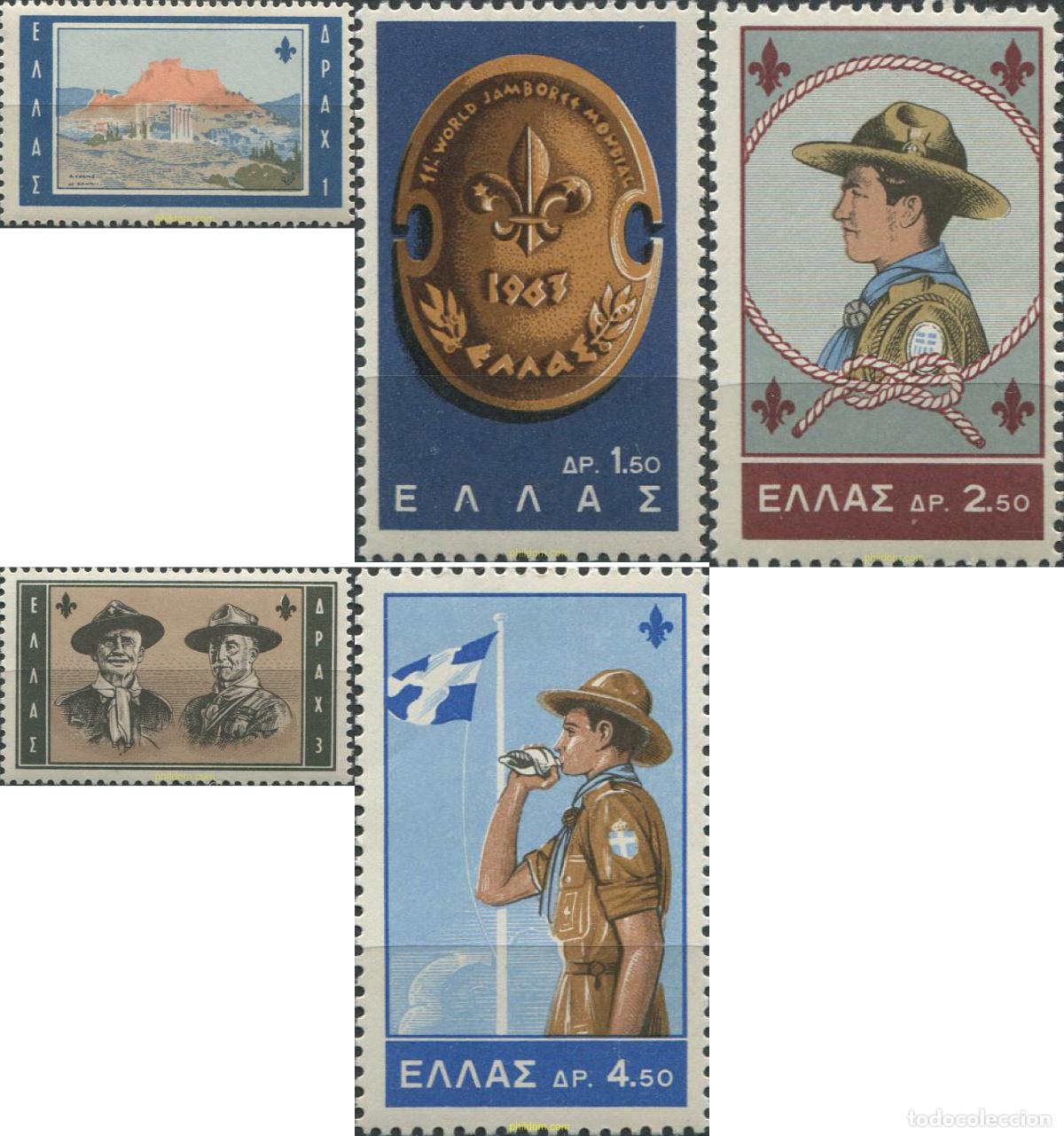 Stamps: 38763 MNH GRECIA 1963 11 JAMBOREE MUNDIAL EN MARATHON