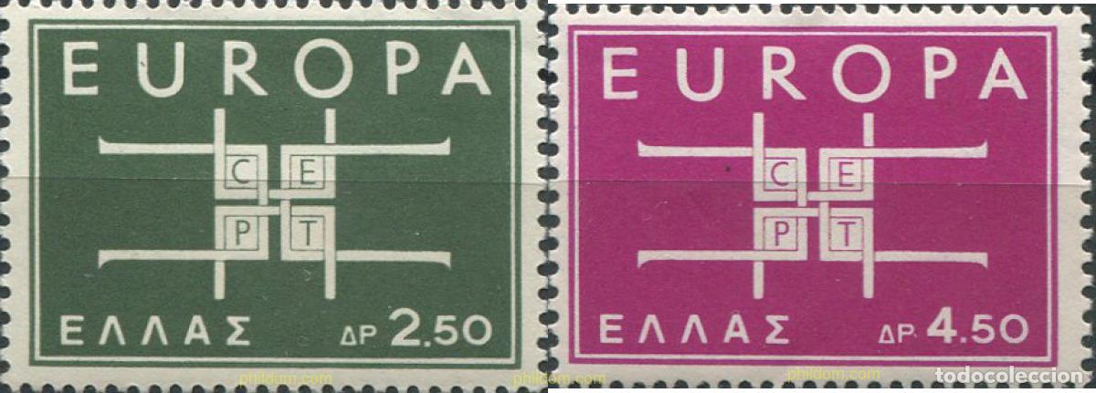 Briefmarken: 668142 HINGED GRECIA 1963 EUROPA CEPT. SIGLAS CEPT