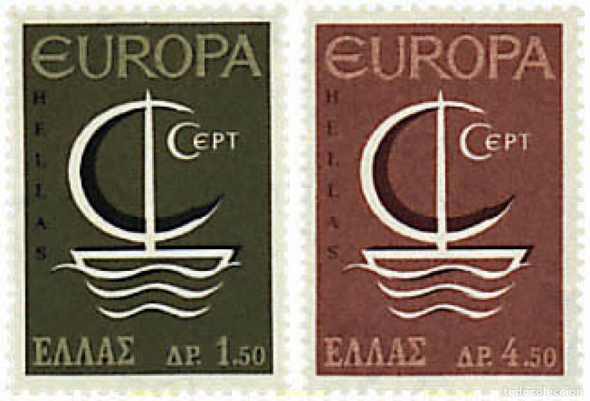 Stamps: 62107 MNH GRECIA 1966 EUROPA CEPT. NAVIO EUROPA