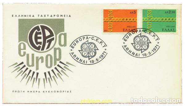 Sellos: 23641 MNH GRECIA 1971 EUROPA CEPT. FRATERNIDAD Y COOPERACION