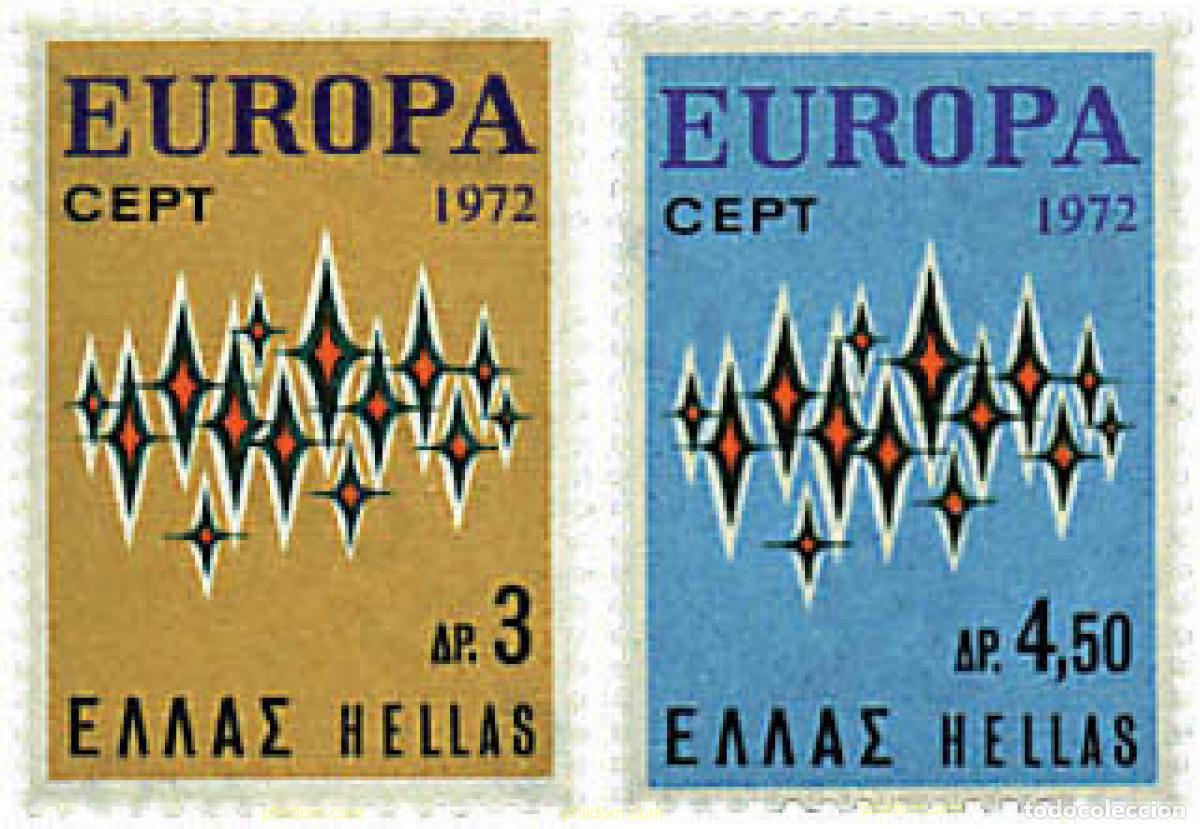 Sellos: 62220 MNH GRECIA 1972 EUROPA CEPT. COMUNICACIONES