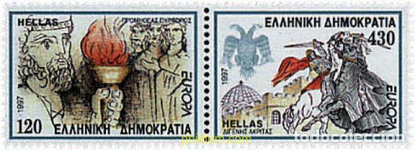 Sellos: 5627 MNH GRECIA 1997 EUROPA CEPT. CUENTOS Y LEYENDAS