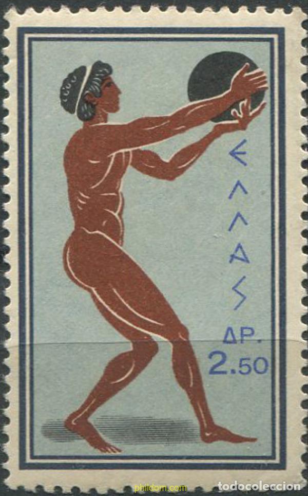 Sellos: 668116 HINGED GRECIA 1960 17 JUEGOS OLIMPICOS VERANO ROMA 1960