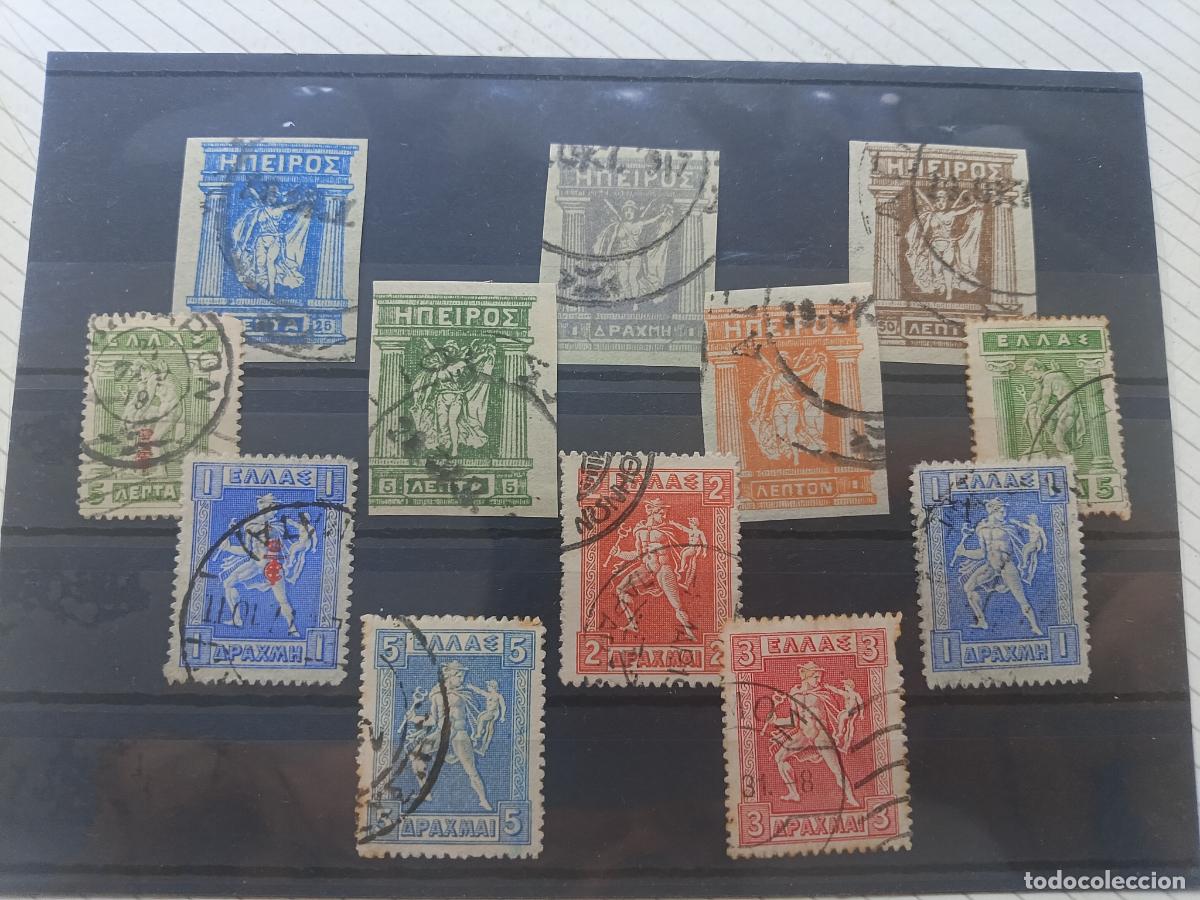 Sellos: Grecia y Epiro. Lote de sellos