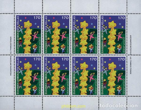 Sellos: 8731 MNH GRECIA 2000 EUROPA CEPT. CONSTRUCCION EUROPEA