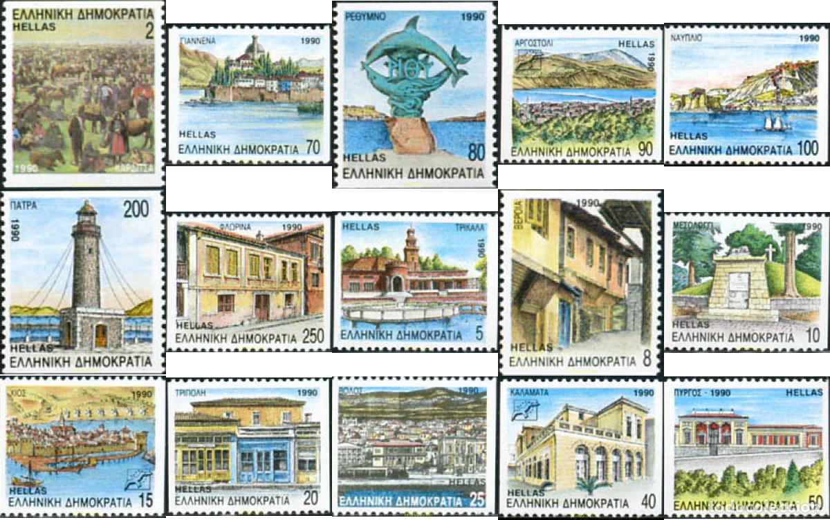 Sellos: 25898 MNH GRECIA 1990 CIUDADES