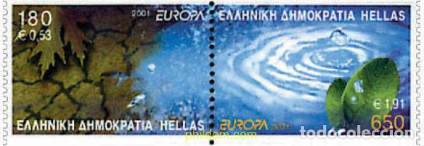 Selos: 25795 MNH GRECIA 2001 EUROPA CEPT. EL AGUA, RIQUEZA NATURAL