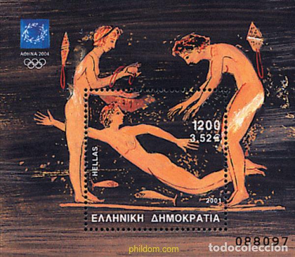 Sellos: 93606 MNH GRECIA 2001 28 JUEGOS OLIMPICOS DE VERANO ATENAS 2004