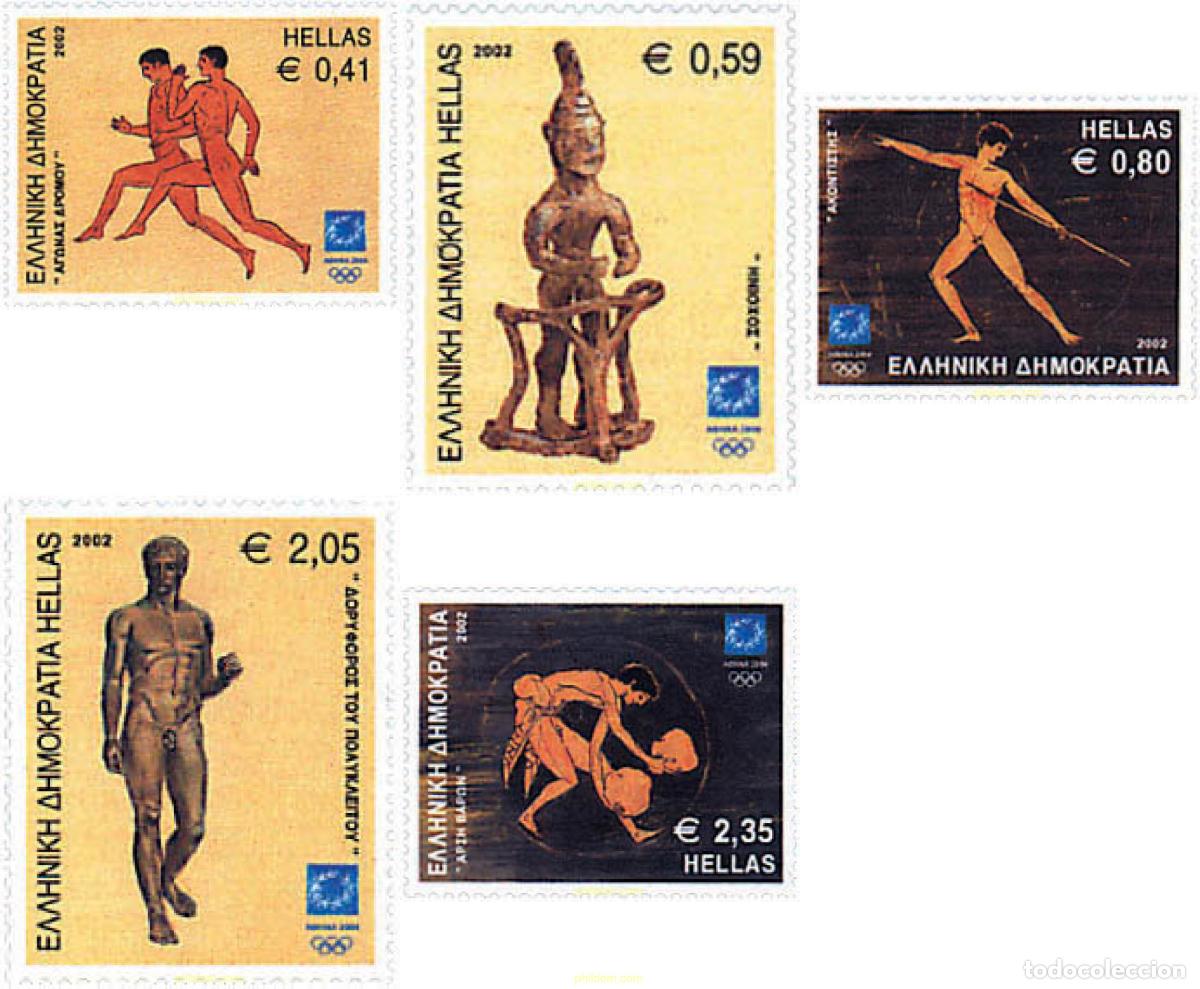 Sellos: 93611 MNH GRECIA 2002 28 JUEGOS OLIMPICOS DE VERANO ATENAS 2004