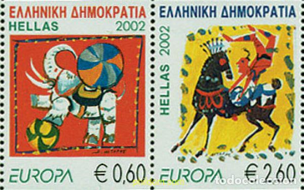 Sellos: 25691 MNH GRECIA 2002 EUROPA CEPT 2002 - EL CIRCO