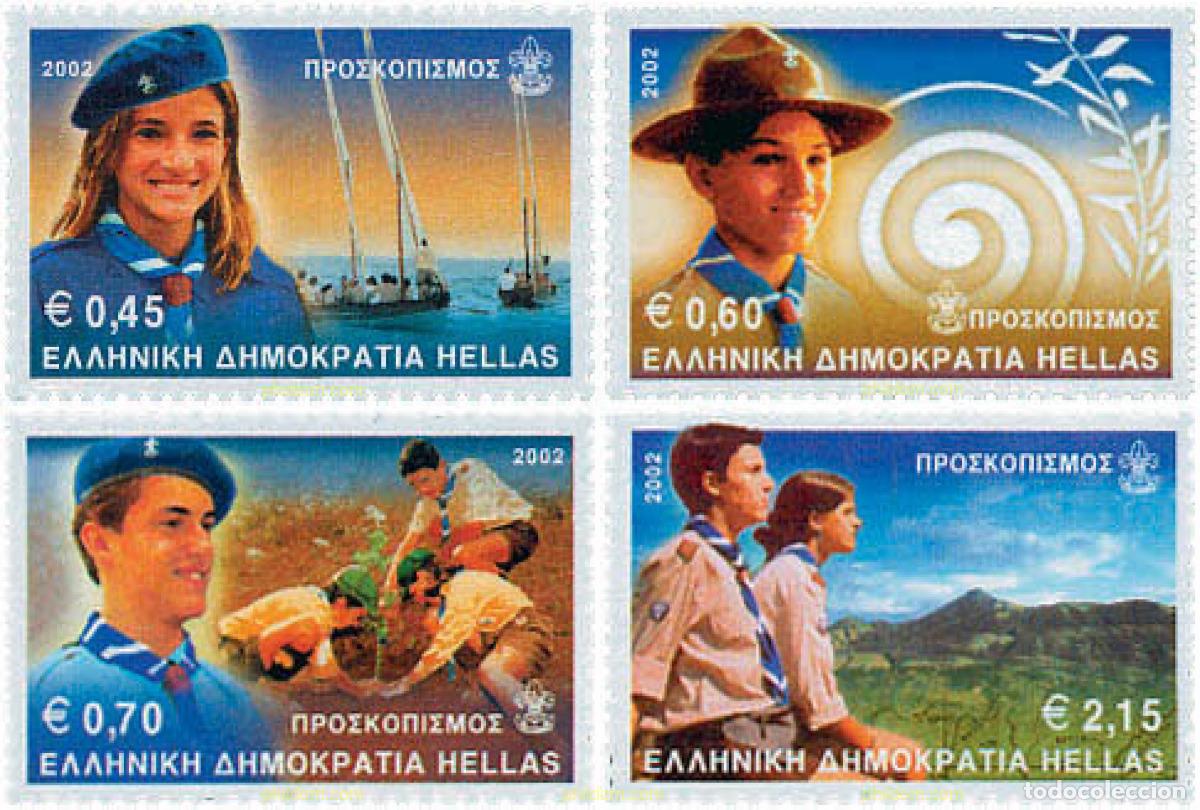 Sellos: 101532 MNH GRECIA 2002 ESCULTISMO