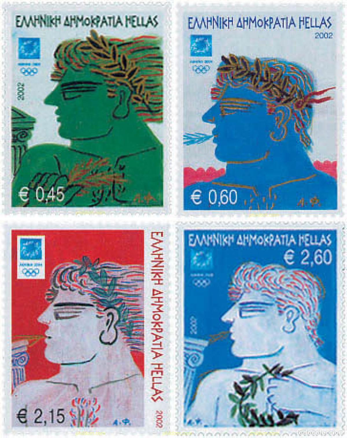 Sellos: 110630 MNH GRECIA 2002 28 JUEGOS OLIMPICOS DE VERANO ATENAS 2004