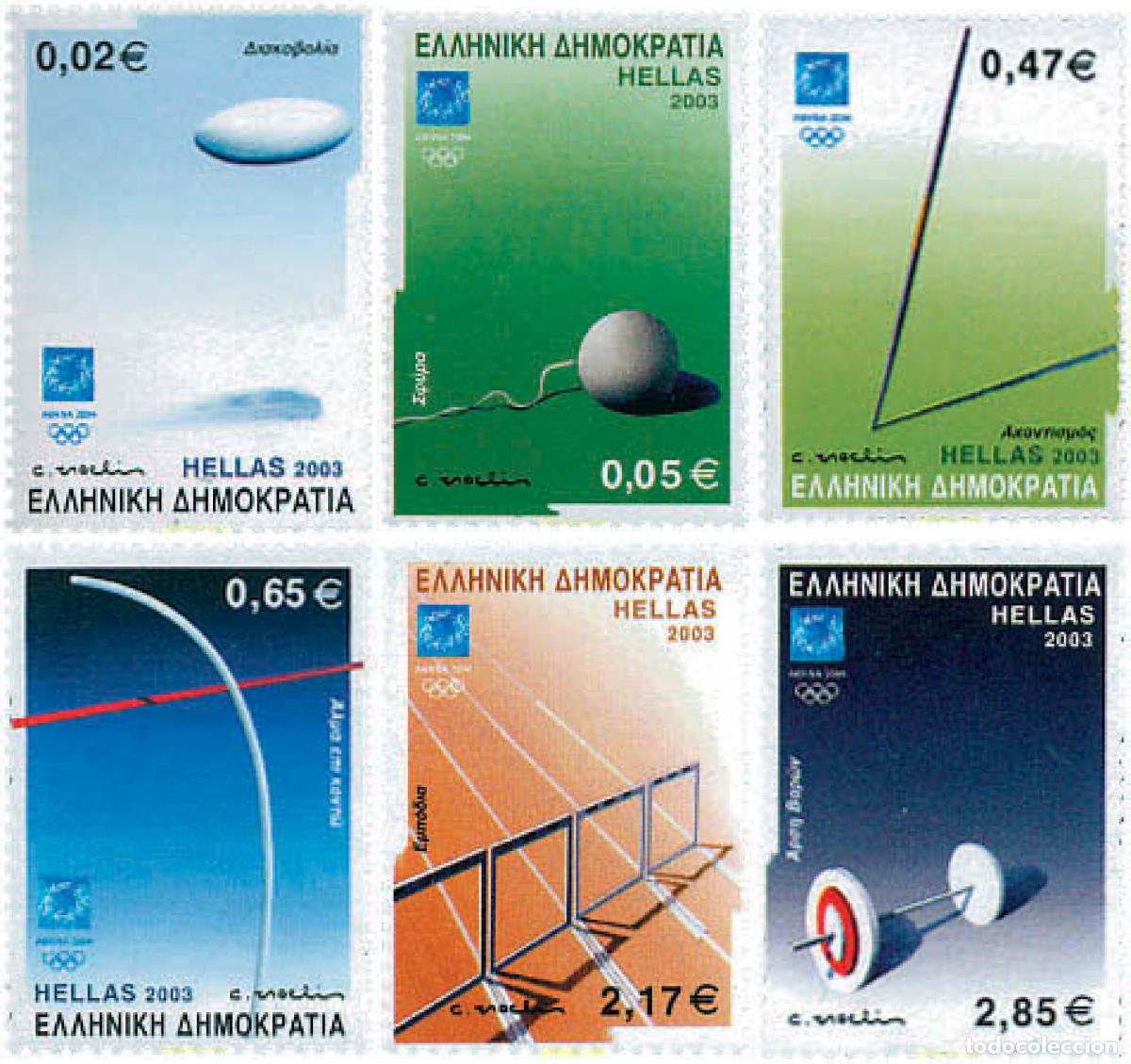 Sellos: 115503 MNH GRECIA 2003 28 JUEGOS OLIMPICOS DE VERANO ATENAS 2004
