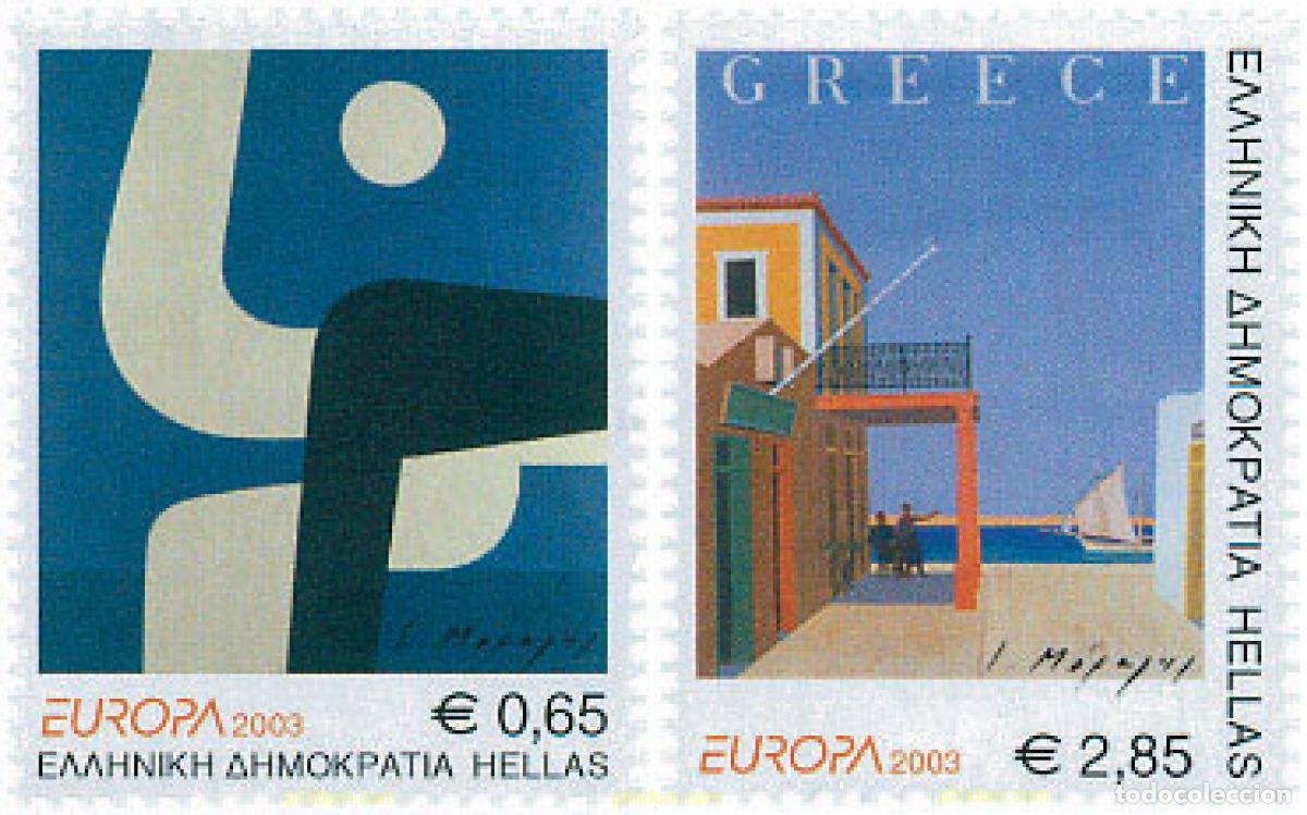 Sellos: 123545 MNH GRECIA 2003 EUROPA CEPT. ARTE DEL CARTEL