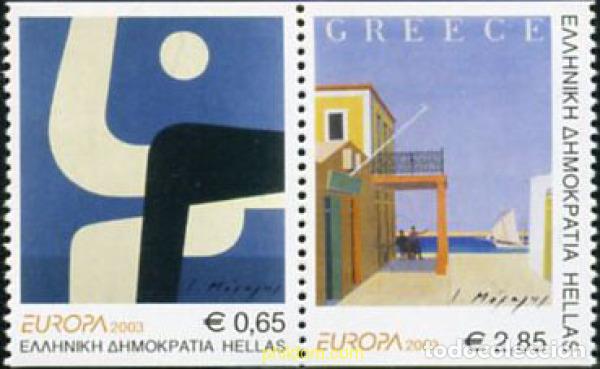 Sellos: 212753 MNH GRECIA 2003 EUROPA CEPT. ARTE DEL CARTEL