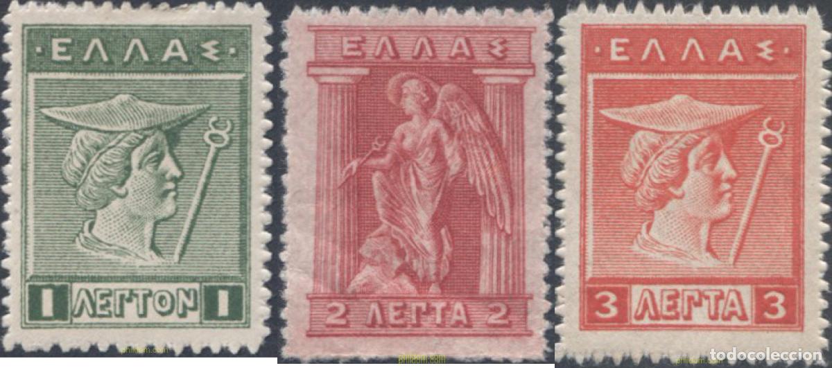Sellos: 654811 HINGED GRECIA 1911 MERCURIO E IRIS