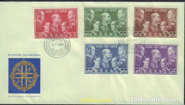 Sellos: 443514 MNH GRECIA 1963 CENTENARIO DE LA DINASTIA