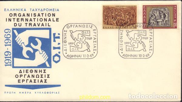 Timbres: 443594 MNH GRECIA 1969 50 ANIVERSARIO DE LA ORGANIZACION INTERNACIONAL DEL TRABAJO