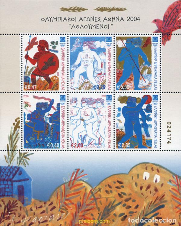 Sellos: 137902 MNH GRECIA 2003 28 JUEGOS OLIMPICOS DE VERANO ATENAS 2004