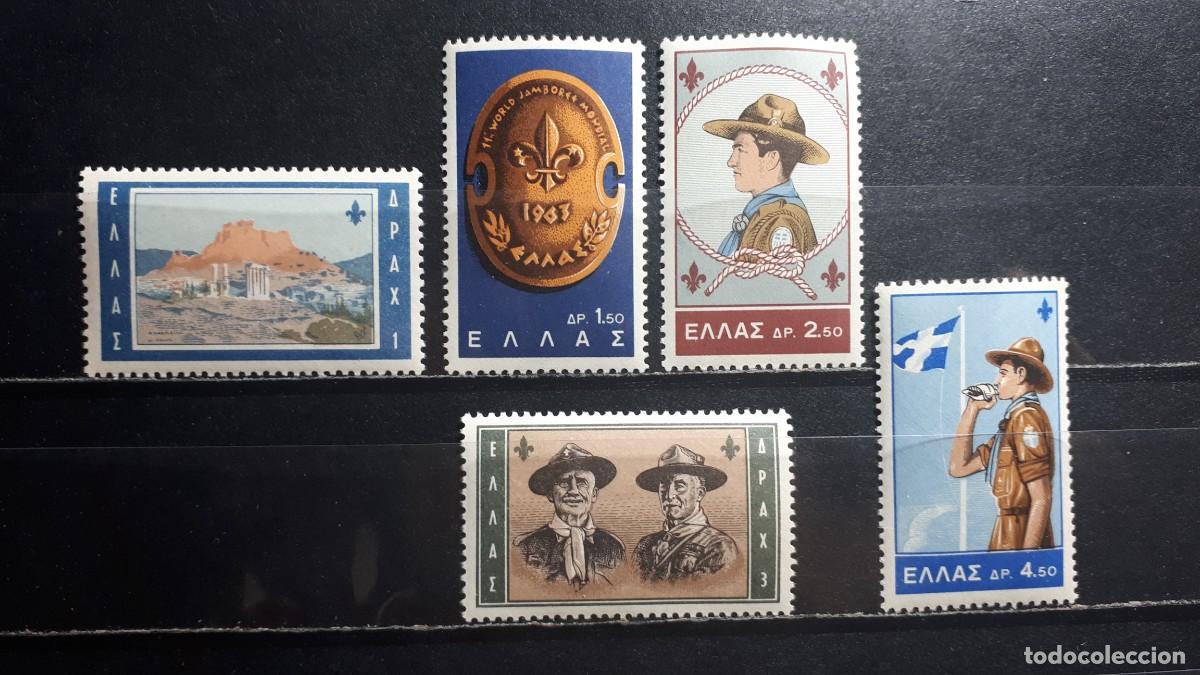 Sellos: GRECIA. A&Ntilde;O 1963. **. YVERT 794/8.