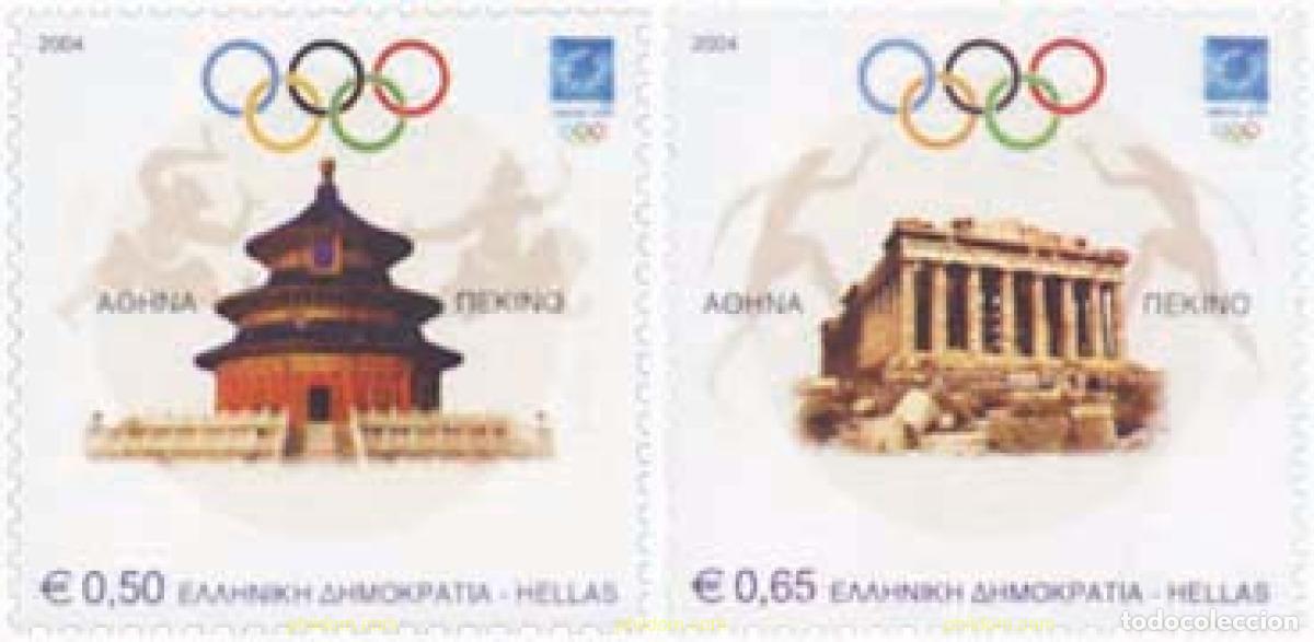 Sellos: 146802 MNH GRECIA 2004 28 JUEGOS OLIMPICOS VERANO ATENAS 2004 - 29 JUEGOS OLIMPICOS VERANO BEIJING