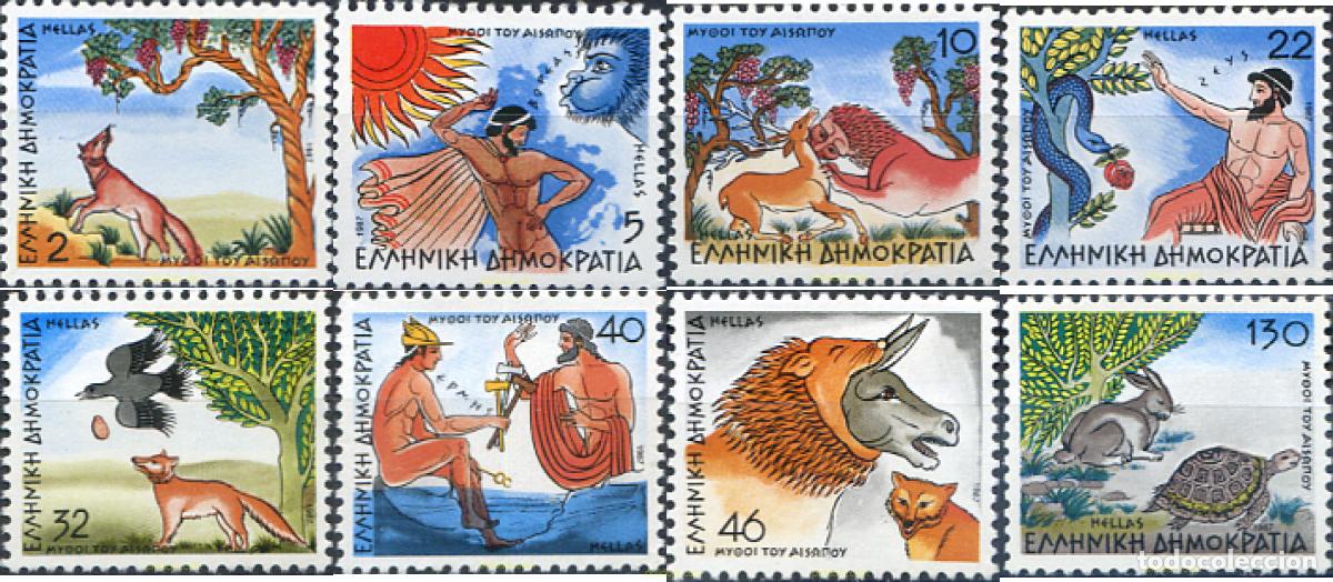 Sellos: 147504 MNH GRECIA 1987 FABULAS DE ESOPO