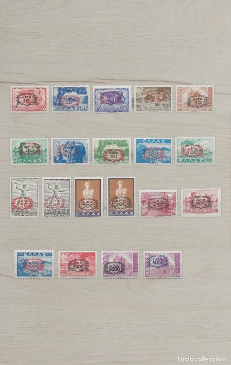 Sellos: Greece 1942-1944 WWII Occupation & Inflation Overprint Selection Mint 20v - Highly Specialized Histo