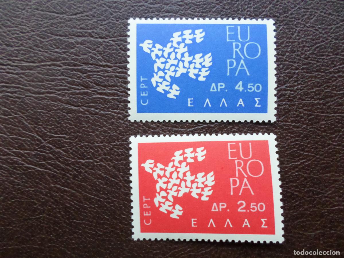 Sellos: grecia, 1961, europa, Yvert 753/54