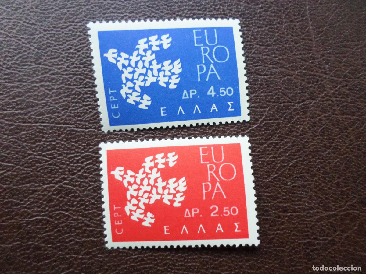 Sellos: grecia, 1961, europa, Yvert 753/54