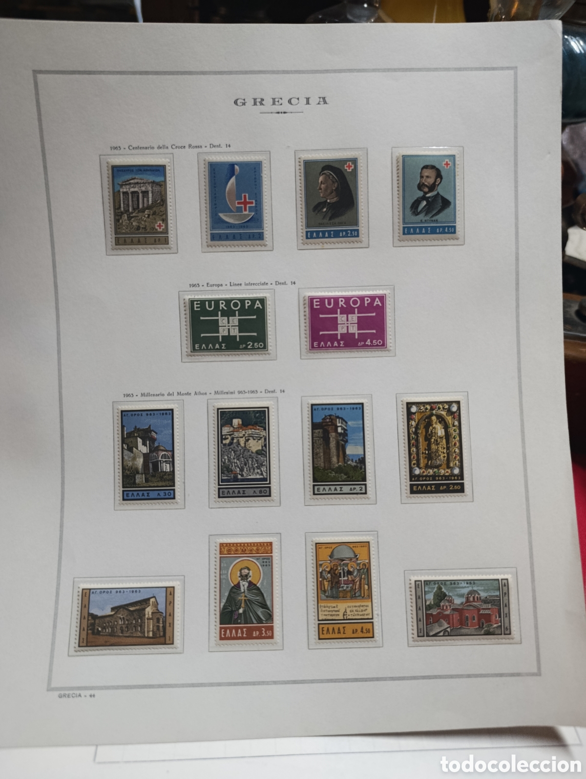 Sellos: Pagina completa sellos de grecia.