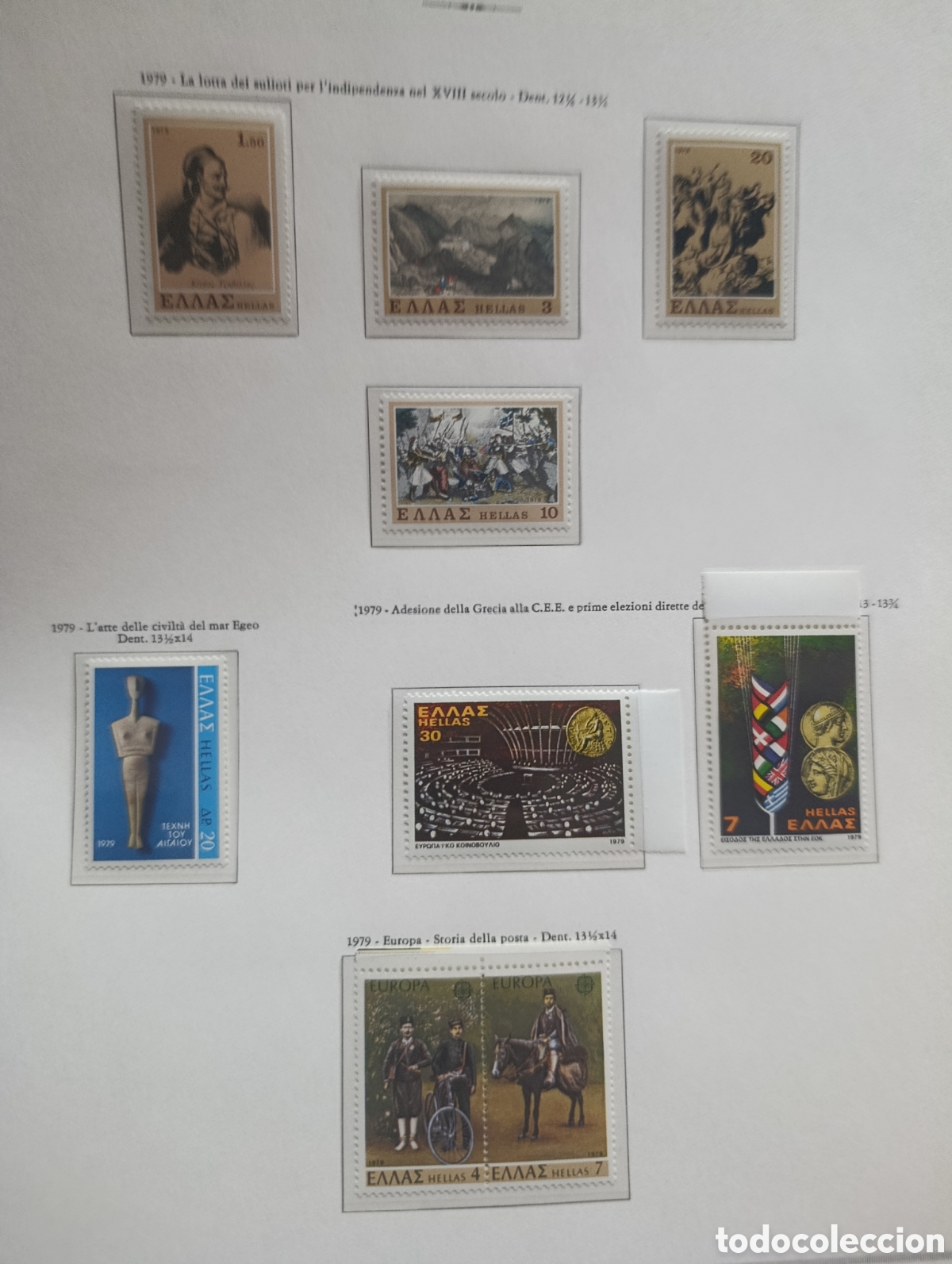 Sellos: Pagina completa sellos de Grecia.