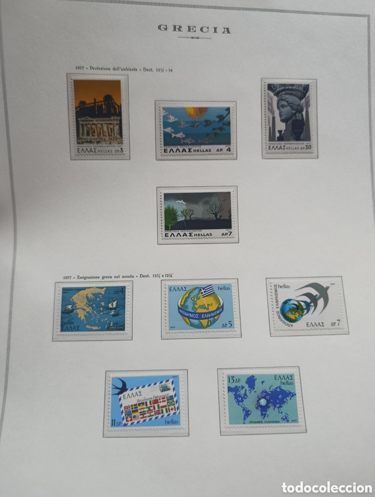 Sellos: Pagina completa sellos de Grecia.