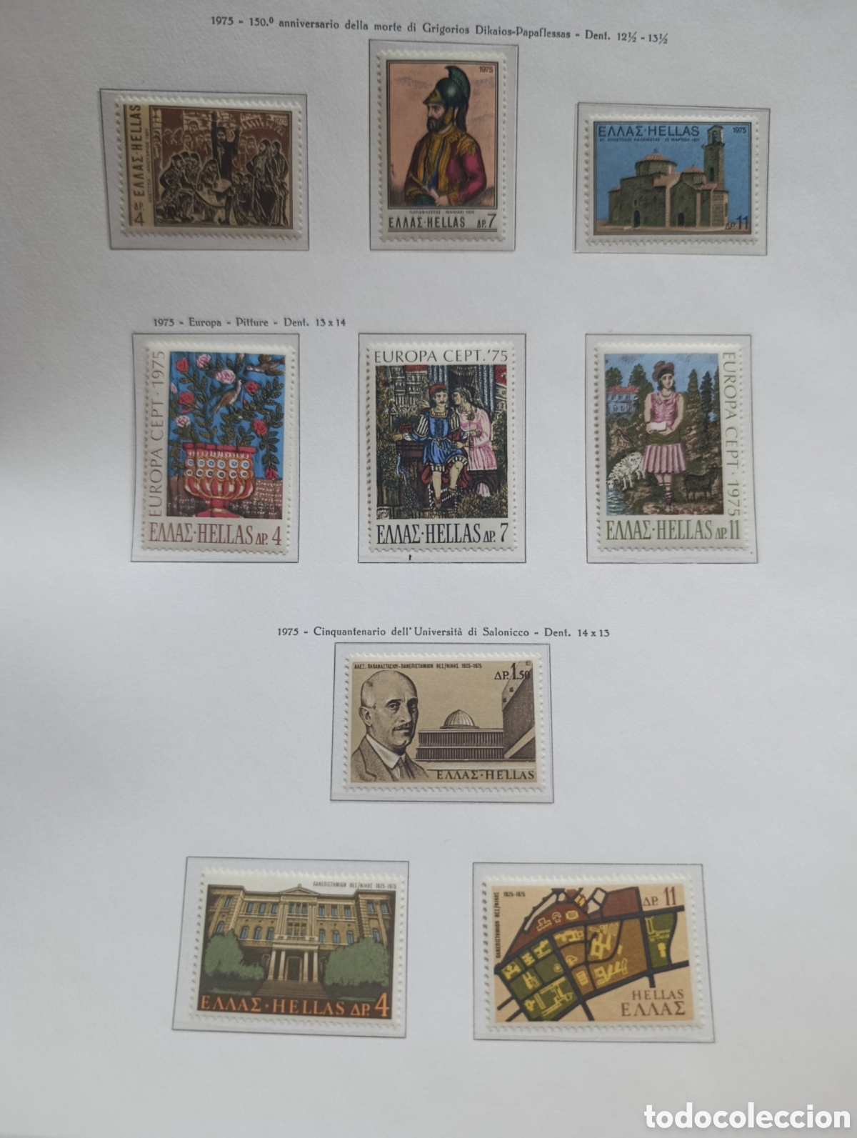 Sellos: Pagina completa de sellos de Grecia.