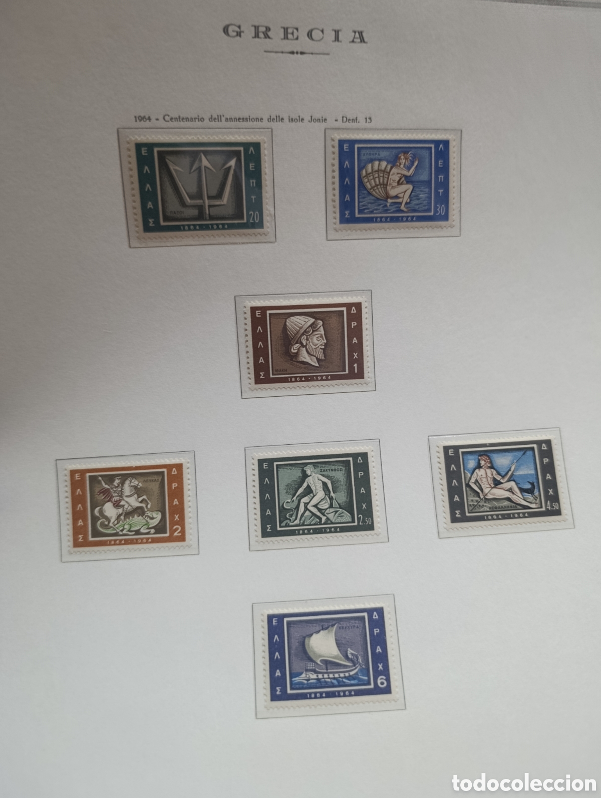 Sellos: Pagina completa de sellos de Grecia.